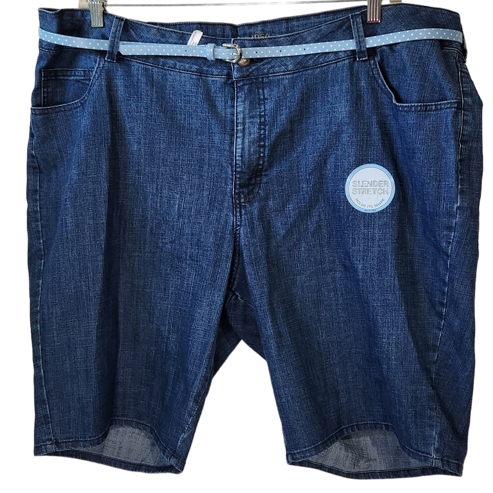 NWOT Riders by Lee medium wash Bermuda shorts women's size 26w